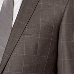 Renoir // 2 Piece Window Pane Slim Fit Suit // Grey (US: 46L)