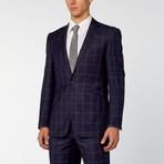 Renoir // 2 Piece Window Pane Slim Fit Suit // Navy (US: 40S)