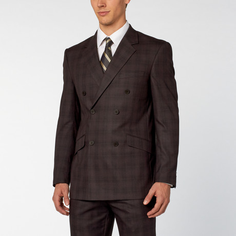 Renoir // 2 Piece Shadow Plaid Slim Fit Suit // Grey (US: 34S)