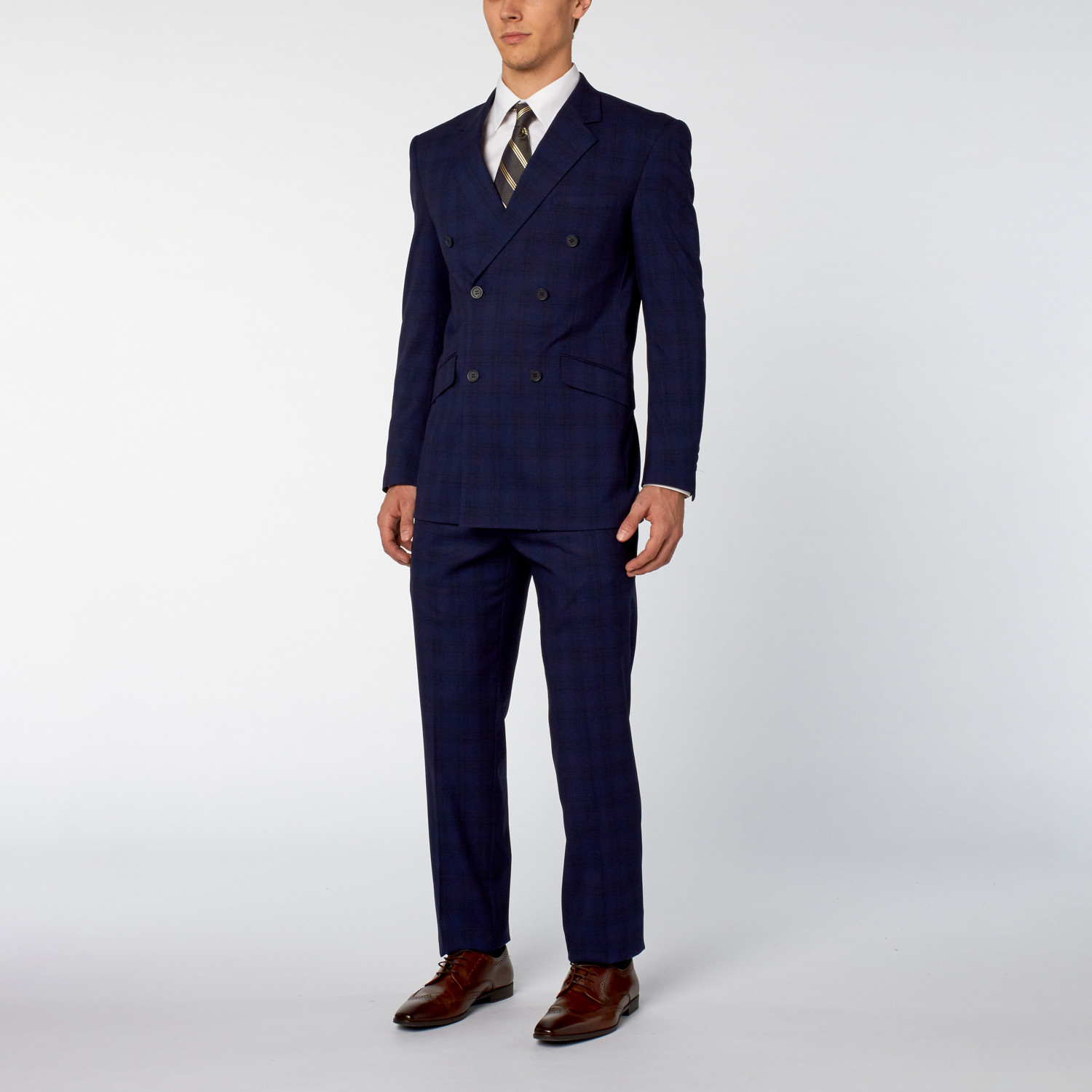 Renoir // 2 Piece Shadow Plaid Slim Fit Suit // Navy (US: 50L) - Renoir ...