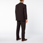 Pierre Noir // 2 Piece Micro Check Classic Fit Suit // Black + Grey (US: 40R)