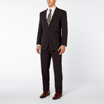 Pierre Noir // 2 Piece Micro Check Classic Fit Suit // Black + Grey (US: 40R)