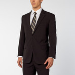 Pierre Noir // 2 Piece Micro Check Classic Fit Suit // Black + Grey (US: 40R)