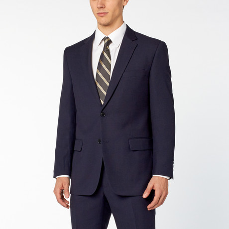 Pierre Noir // 2 Piece Birdseye Classic Fit Suit // Navy (US: 34S)