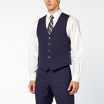 Renoir // 3 Piece Shadow Check Slim FIt Suit // Navy (US: 34S)