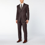 Pierre Noir // 3 Piece Pinstripe Classic Fit Suit // Grey (US: 40R)