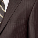 Pierre Noir // 3 Piece Pinstripe Classic Fit Suit // Grey (US: 40R)