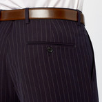 Pierre Noir // 3 Piece Pinstripe Classic Fit Suit // Navy (US: 40R)