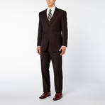 Pierre Noir // 3 Piece Pinstripe Classic Fit Suit // Black (US: 40R)