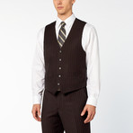 Pierre Noir // 3 Piece Pinstripe Classic Fit Suit // Black (US: 40R)