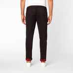 Twill Cuff Pant // Black + Red Camo (L)