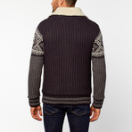 Nordic Zip Sweater // Navy (L)