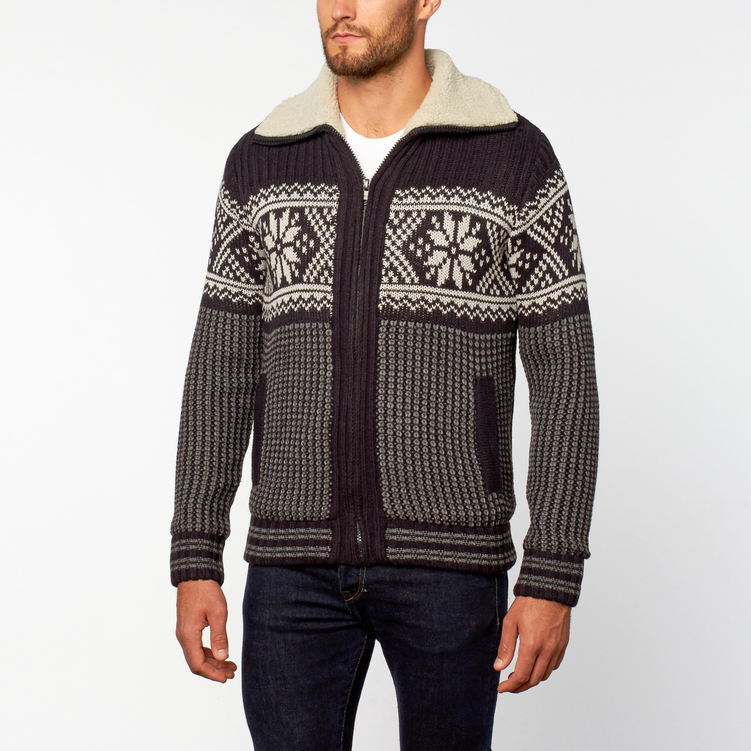 Nordic Zip Sweater // Navy (S) - American Stitch - Touch of Modern