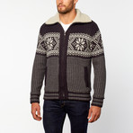 Nordic Zip Sweater // Navy (L)