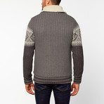 Nordic Zip Sweater // Grey (L)