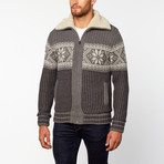 Nordic Zip Sweater // Grey (L)