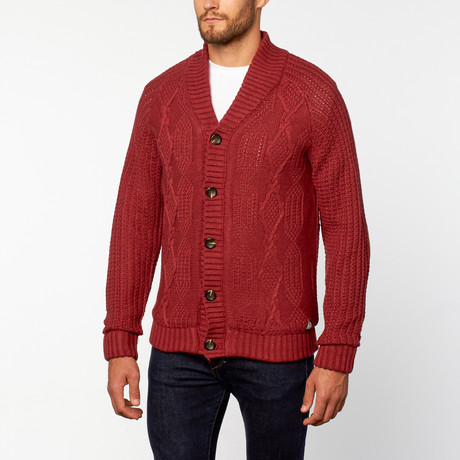 Cable Knit Cardigan // Masala (S)