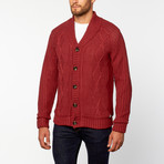 Cable Knit Cardigan // Masala (M)