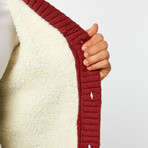 Cable Knit Cardigan // Masala (M)