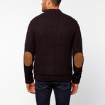 Cable Knit Cardigan // Black (M)