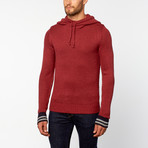 Pullover Text Panel Hoody // Masala (2XL)