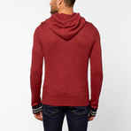 Pullover Text Panel Hoody // Masala (2XL)