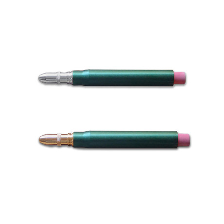 Twist Bullet Pencil // Green (Aluminum Tip)