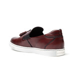 Garrett Tassel Sneaker // Merlot (US: 9.5)