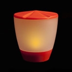 Turner Table Top Solar Rechargeable Lantern // Orange