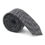 Skinny Tie // Black + Grey Hypnotize