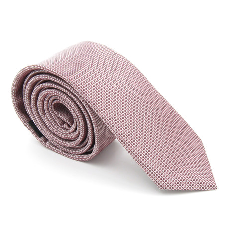 Skinny Tie // Magenta Subtle Print