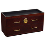 Meridian 2 Drawer Humidor // Burlwood