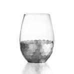 Daphne Stemless Glasses // Set of 4 // Silver