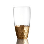 Daphne Hi Ball Tumbler // Set of 4 // Gold