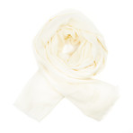 Moschino Woven Scarf // Cream