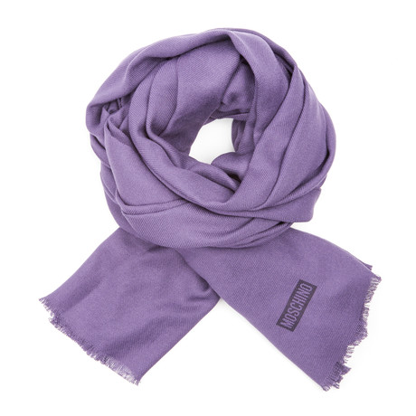 Moschino Woven Scarf // Violet