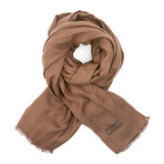 Moschino Woven Scarf // Coffee