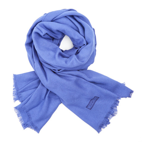Moschino Woven Scarf // Electric Blue