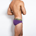 Pop Color Low No Show Profile Brief // Techno Purple (S [28"-30"])