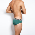 Pop Color Low No Show Profile Brief // Raging Teal (XS [25"-27"])