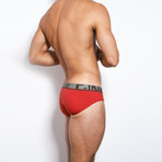 Pop Color Low No Show Profile Brief // Blaze Red (XS [25"-27"])