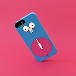 Mous Musicase // Retractable Earphone Case // Blue & Pink (iPhone 5 // No Earphones)