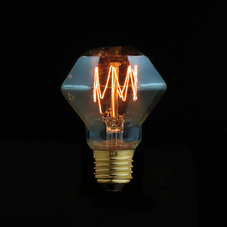 E27 Diamond Shape Filament Edison Bulb // Diamond