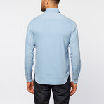 Silk + Cotton Point Collar Shirt // Chambray (2XL)