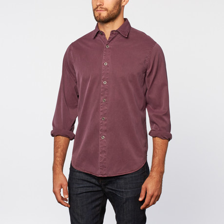 Silk + Cotton Twill Shirt // Amethyst (S)