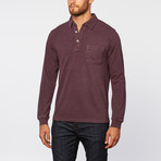 Gramercy Foundry // Pique Polo Knit Shirt // Purple (XL)