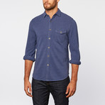 Pique Knit Shirt // Indigo (L)