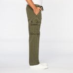 Gramercy Foundry // Drawstring Cargo Pant // Sage (S)