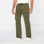 Gramercy Foundry // Drawstring Cargo Pant // Sage (XL)