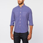 Silk + Cotton Button Down // Periwinkle (M)